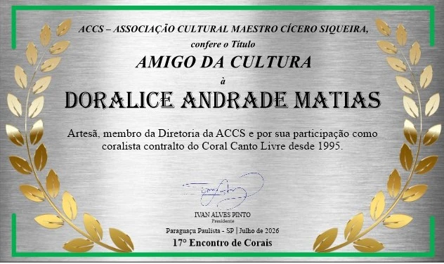 Placa Doralice Andrade