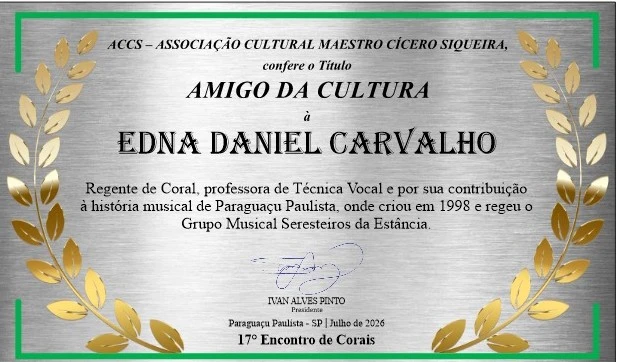 Placa Edna Daniel